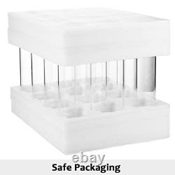 12 Pack Glass Clear Cylinder Vases Tall Floating Candle Holders Centerpiece T