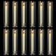 12 Sets Modern Candle Stand With Chimney Cover Taper Candle Holders Glass Hur