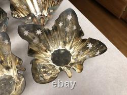 12 Vintage Studio Silversmiths Silver Plate Handkerchief Votive Candle Holders