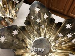 12 Vintage Studio Silversmiths Silver Plate Handkerchief Votive Candle Holders