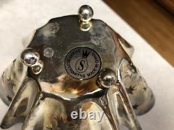 12 Vintage Studio Silversmiths Silver Plate Handkerchief Votive Candle Holders