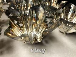12 Vintage Studio Silversmiths Silver Plate Handkerchief Votive Candle Holders
