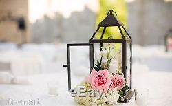 12 black 12 tall Malta Candle holder Lantern light wedding table centerpieces