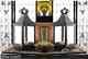 12 Black 12 Tall Malta Candle Holder Lantern Light Wedding Table Centerpiece