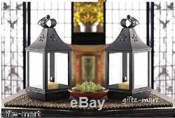 12 black 12 tall malta Candle holder Lantern light wedding table centerpiece