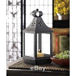 12 black 12 tall malta Candle holder Lantern light wedding table centerpiece