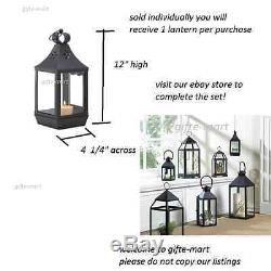 12 black 12 tall malta Candle holder Lantern light wedding table centerpiece