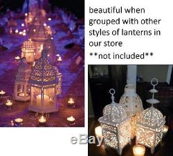 12 white 11 Moroccan Marrakech Lantern Candle holder wedding table centerpiece