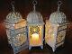 13 Lot White Moroccan Scrollwork Lantern Candle Holder Wedding Table Centerpiece