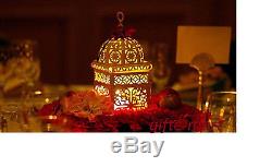 14 lot white Moroccan scrollwork Lantern Candle holder wedding table centerpiece
