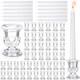 144 Pcs Glass Clear Taper Candle Holders Set Bulk Clear Taper Candlestick Hol