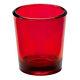 144 Red Glass Table Tealight Candle Holder Decoration Wedding Event Bulk 6.5cm