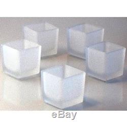 144 frosted glass votive tea light candle holder favor function table BULK BUY