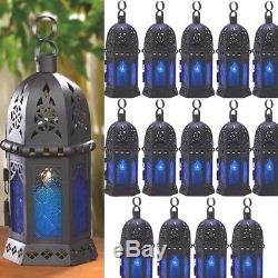 15 Blue Moroccan Lantern Candle Holder Small Wedding Centerpieces