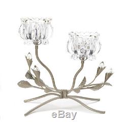 15 Crystal Color Flower Iron Vine Candle Holder Table Centerpieces10016363