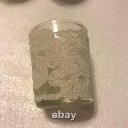 15 Handmade Lace Covered Glass Votive Candle Holders