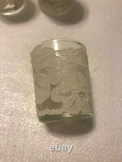 15 Handmade Lace Covered Glass Votive Candle Holders