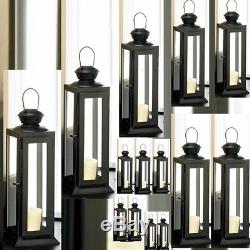 15 Lantern Black Candle Holder Wedding centerpieces- Set