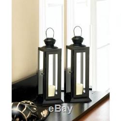 15 Lantern Black Candle Holder Wedding centerpieces- Set
