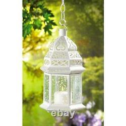 15 Moroccan Style Lantern 12 in Creamy White Candleholder Wedding Centerpiece