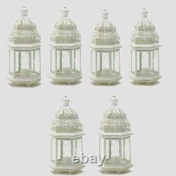 15 Moroccan Style Lantern 12 in Creamy White Candleholder Wedding Centerpiece