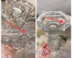 15 VINTAGE Elegant Cut Crystal Glass Candle Candlestick Holders LOT WEDDING