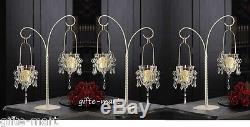 15 White Crystal chandelier Candle Holder candelabra wedding table centerpieces
