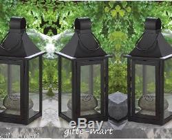 15 black 12 malta Candle holder Lantern light floral wedding table centerpiece