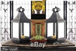15 black 12 tall malta Candle holder Lantern light wedding table centerpiece