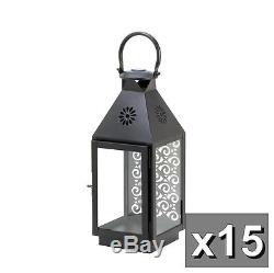 15 black 15 tall malta Candle holder Lantern light wedding table centerpieces