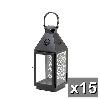 15 Black 15 Tall Malta Candle Holder Lantern Light Wedding Table Centerpieces