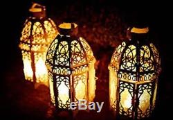 15 lot White Moroccan 12 shabby Candle holder lantern wedding table centerpiece