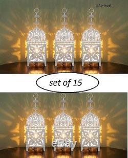 15 white 11 Moroccan Marrakech Lantern Candle holder wedding table centerpiece