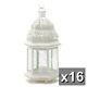 16 White Shabby Moroccan 15 Candle Holder Lantern Floral Table Centerpiece L
