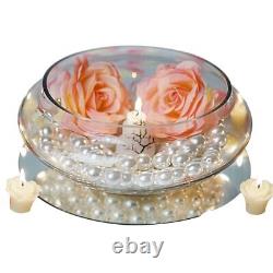 16 pcs 10 wide GLASS Candle Holder BOWLS Wedding Party Centerpieces Home Decor