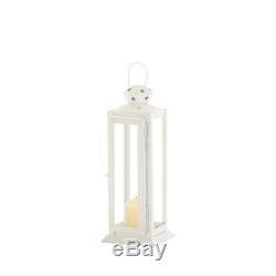 17 WHITE country western 10 Candle holder Lantern Lamp wedding table decoration