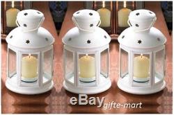 17 bulk white Country Western Candle holder Lantern Wedding table centerpiece