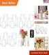 18 Clear Glass Cylinder Candle Holders Perfect For Centerpieces & Celebrations