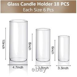 18-Piece Glass Cylinder Candleholder