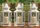18 White Shabby Whitewashed Stagecoach Lantern Candle Holder Wedding Centerpiece