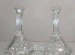 19 VINTAGE Crystal Glass Candle Candlestick Holders LOT WEDDING