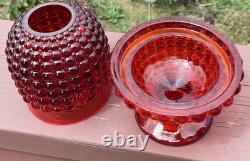 1950's To 1960's Rare L. G. Wright 1000 Eye Hobnail Fairy Lamp