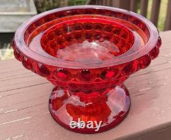 1950's To 1960's Rare L. G. Wright 1000 Eye Hobnail Fairy Lamp