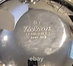 1954 Nelson Candle Sphere Chrome Ball Orb Holders MCM Pair Mercury Glass Candles