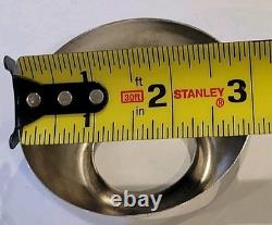 1954 Nelson Candle Sphere Chrome Ball Orb Holders MCM Pair Mercury Glass Candles