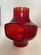 1970s Htf Vintage Rainbow Glass Twinkle Light Candle Holder #r746 Red