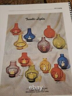 1970s HTF Vintage Rainbow Glass Twinkle Light Candle Holder #R746 RED