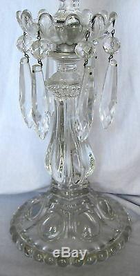 19th Century Baccarat French Art Glass Candlesticks
