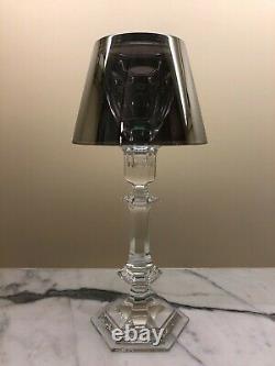 $1k+ Baccarat Harcourt Our Fire Candlestick Holder Votive Philippe Starck Silver