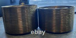 (2) 1991 Chapman Manufacturing Solid Brass Candle Holders without Glass